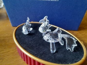 Swarovski - Beeldje - 3 vissen karper telescoopvis en