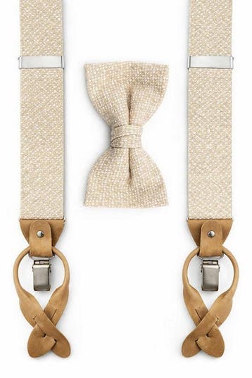 Sir Redman Bretels Combi Pack Beige maat one size Heren, Kleding | Heren, Stropdassen, Sir Redman, Effen, Verzenden, Beige