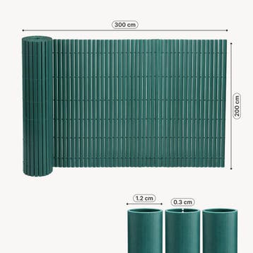 Flexibele tuinscherm Hidden balkonscherm PVC 200x300 cm groe, Verzenden, Nieuw