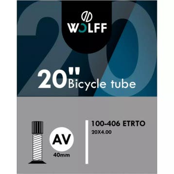 WOLFF Binnenband fatbike 20x4.00 - Schrader ventiel 40mm..., Fietsen en Brommers, Fietsonderdelen, Ophalen of Verzenden, Nieuw