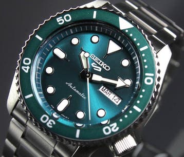 Seiko - Automatic Sport 5 Green Dial - Zonder minimumprijs -, Nieuw
