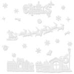 Ruhhy Kerstraamstickers - Feestelijke Decoratie zonder Li..., Diversen, Kerst, Ophalen of Verzenden, Nieuw