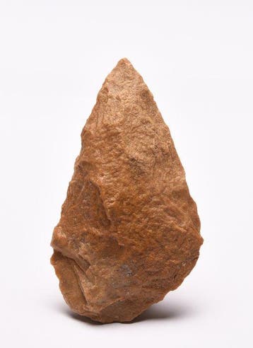 Paleolithic handaxe quartzite Handbijl, Antiek en Kunst, Antiek | Overige Antiek