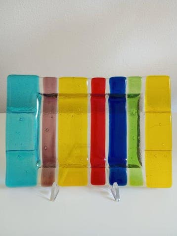 Murano - Schotel - Glas - Veelkleurig van Dogi uit de jaren, Antiek en Kunst