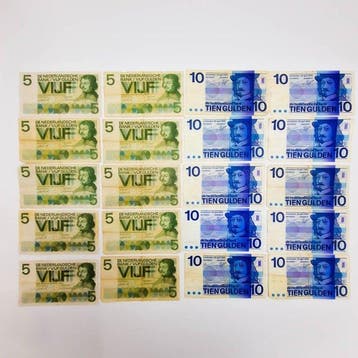 Nederland. - 10 x 10 ,10 x 5 Gulden - 1968, 1966 - PL47,, Postzegels en Munten