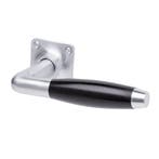 Retro Deurklink Klassiek mat nikkel vierkante rozetten ge..., Ophalen of Verzenden, Nieuw, IJzer, Klink of Kruk