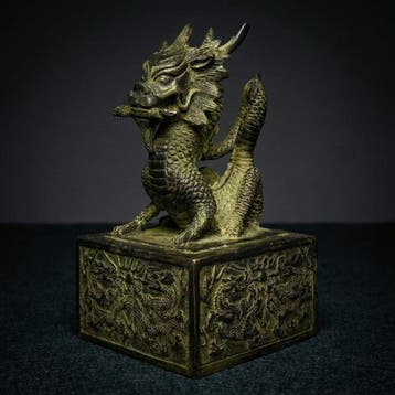 Zegel - draak met ruyi