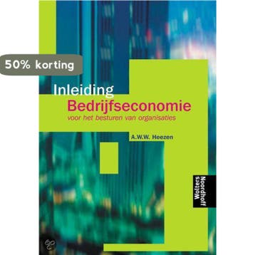 Inleiding bedrijfseconomie - A.W.W. Heezen 9789001376239, Verzenden, Gelezen, A.W.W. Heezen
