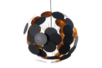 Hanglamp INFINITY HOME 70cm zwart goud - 36226, Ophalen of Verzenden, Nieuw