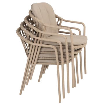 Manitoba Prado dining tuinset 240x105xH75 cm 7 delig latte, Ophalen of Verzenden, Nieuw