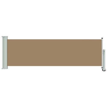 Zijscherm 300x100cm Taupe | Retourdeal 29% Korting, Caravans en Kamperen, Ophalen of Verzenden, Uittrekbaar, Nieuw