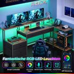 Bureau - Computertafel - Hoekbureau - 163x88 cm - Bruin - Ro, Huis en Inrichting, Verzenden, Zo goed als nieuw