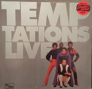 The Temptations - Live, Ophalen of Verzenden, Gebruikt