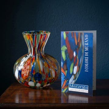 Mazzega - Eenbloemige vaas - Muranoglas - Schatten uit de
