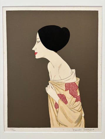 Woman in Kimono - Keiichi Takasawa - Keiichi Takasawa