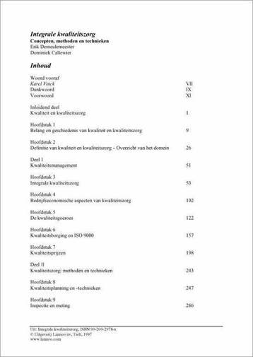Integrale kwaliteitszorg - E. Demeulemeester 9789020929782, Verzenden, Gelezen, E. Demeulemeester
