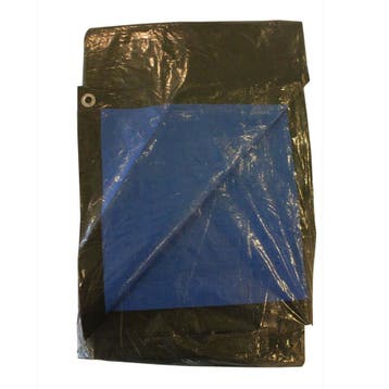 Afdekzeil PE 4x6 meter 150 gr/m² - groen/blauw, Verzenden, Nieuw