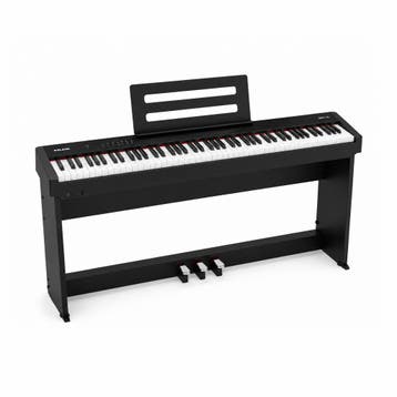 NUX NPK-10 digitale stage piano zwart met NPS1 standaard, 88, Ophalen of Verzenden, Nieuw