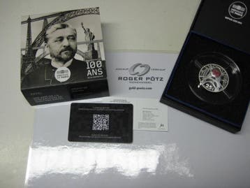 Frankreich 25 Euro 100 Todestag Gustave Eiffel zilver 2 U..., Verzenden