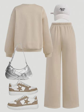 Set Meisjes Trui en Wijde Broek - Stijlvolle Herfst Outfit, Verzenden, Nieuw
