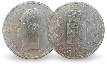 5 Francs 1849-1865 - Koning Leopold I, Verzenden