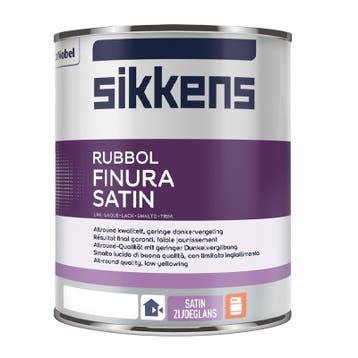 Sikkens Rubbol Finura Satin - Alle kleuren leverbaar - 1..., Overige kleuren, Nieuw, Ophalen of Verzenden, Lak