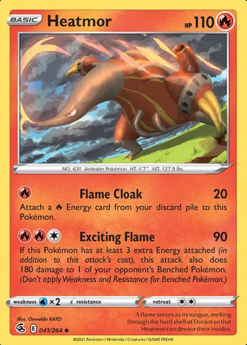 Heatmor 041/264 (Fusion Strike), Ophalen of Verzenden, Nieuw, Losse kaart, Foil