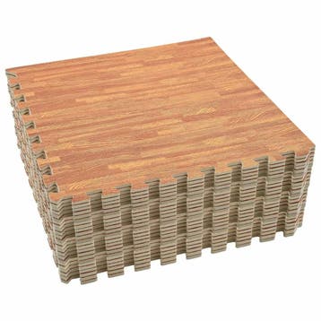vidaXL Zwembad Grondmat 24 st Hout 8,64  EVA Schuim, Verzenden, Nieuw