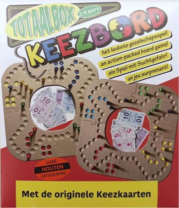 Keezbord Totaalbox Hout | Keezbord - Gezelschapsspellen, Verzenden, Nieuw