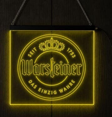 Led bord Warsteiner, Ophalen of Verzenden, Nieuw, Reclamebord