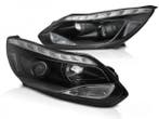 Koplampen Ford Focus 11-14 DRL LED DRL zwart, Ophalen of Verzenden, Nieuw