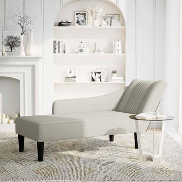 vidaXL Chaise longue met rechterarmleuning fluweel, Verzenden, Nieuw