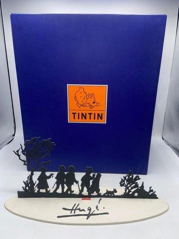 Moulinsart - Tintin - Hommage à Hergé – Sculpture, Nieuw