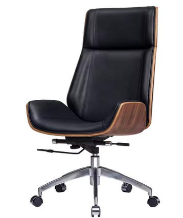 Luxe Ergonomische Bureaustoel – Echt Leer &amp; Verstelbaar, Verzenden, Nieuw
