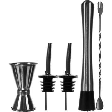 Ruhhy Cocktail shaker set 6-delig met 700 ml shaker, mudd..., Huis en Inrichting, Ophalen of Verzenden, Nieuw