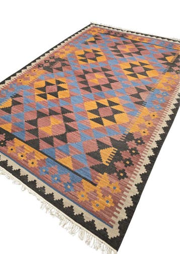 Tribal Kelim Afgan 300x200 handgeweven wollen vloerkleed,  Perzisch tapijt kelim killim wollen vloerkleed handgeknoopt , Ophalen of Verzenden