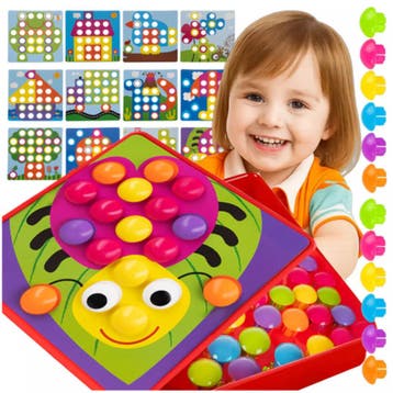 Maaleo Mozaïekpuzzel – Educatief en Creatief Spel voor Ki, Ophalen of Verzenden, Nieuw