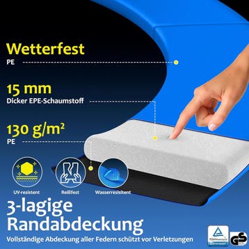 Premium trampoline - diameter 244 cm - met veiligheidsnet, Verzenden, Nieuw