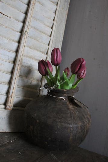 Bosje namaak tulpen Mauve 30 cm, Huis en Inrichting, Ophalen of Verzenden, Nieuw