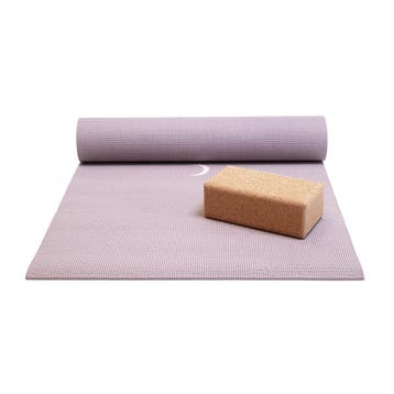 Basispakket yogamat en blok - moon lavendel, Sport en Fitness, Overige Sport en Fitness, Verzenden, Nieuw