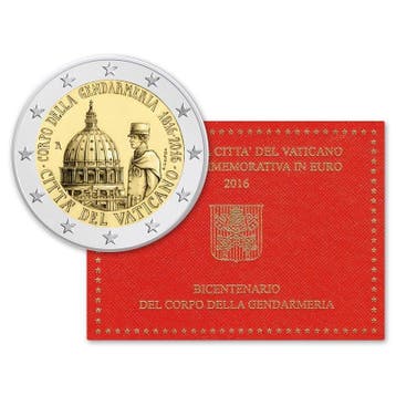 Vaticaan 2 Euro Gendarmerie 2016 BU, Verzenden