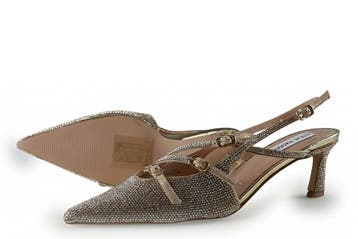 Steve Madden Slingbacks in maat 39 Zilver, Overige kleuren, Verzenden, Steve Madden, Zo goed als nieuw