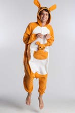 Onesie Kangoeroe Pak M-L of 170-176 Kangoeroepak Kostuum Ora, Carnaval, Maat 48/50 (M), Nieuw, Ophalen of Verzenden