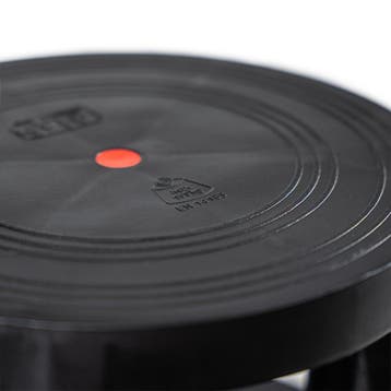 Aanbieding: Opstapkruk zwart 410 mm (h), Nieuw