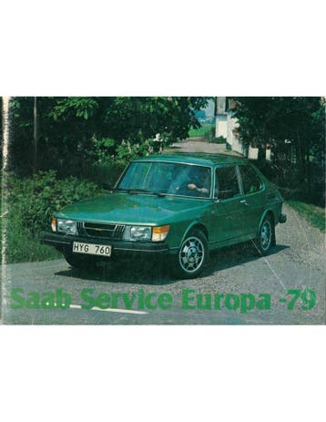 1979 SAAB SERVICE EUROPA HANDLEIDING, Boeken, Auto's | Folders en Tijdschriften, Nieuw, Author