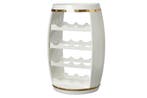 Design wijnvat BODEGA WIT 65cm witgoud grenen flessenrek 14, Ophalen of Verzenden, Nieuw