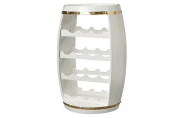 Design wijnvat BODEGA WIT 65cm witgoud grenen flessenrek 14, Huis en Inrichting, Woonaccessoires | Wijnrekken, Ophalen of Verzenden
