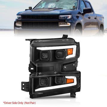 ANZO 19-22 Chevrolet Silverado 1500 LED Proj HL w/Lgt Bar, Auto-onderdelen, Verlichting, Ophalen of Verzenden, Nieuw