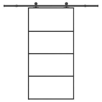 vidaXL Schuifdeur met beslag 102,5x205 cm ESG-glas en, Doe-het-zelf en Verbouw, Deuren en Horren, Verzenden, Nieuw