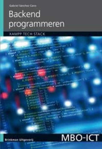 9789057523328 MBO-ICT  -   Backend programmeren, Boeken, Verzenden, Zo goed als nieuw, Gabriel Sanchez Cano